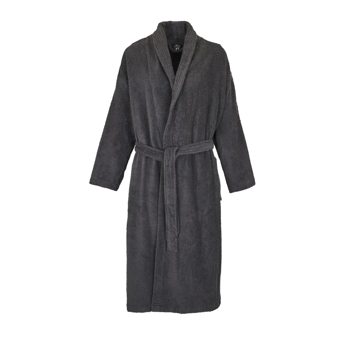 Albornoz unisex SOL’S PALACE 89100 6 Albornoz unisex SOL’S PALACE 89100 en Gris oscuro, frontal sin persona.