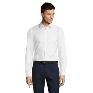 Camisa espiguilla hombre SOL’S BRODY MEN 02102, vista con modelo.