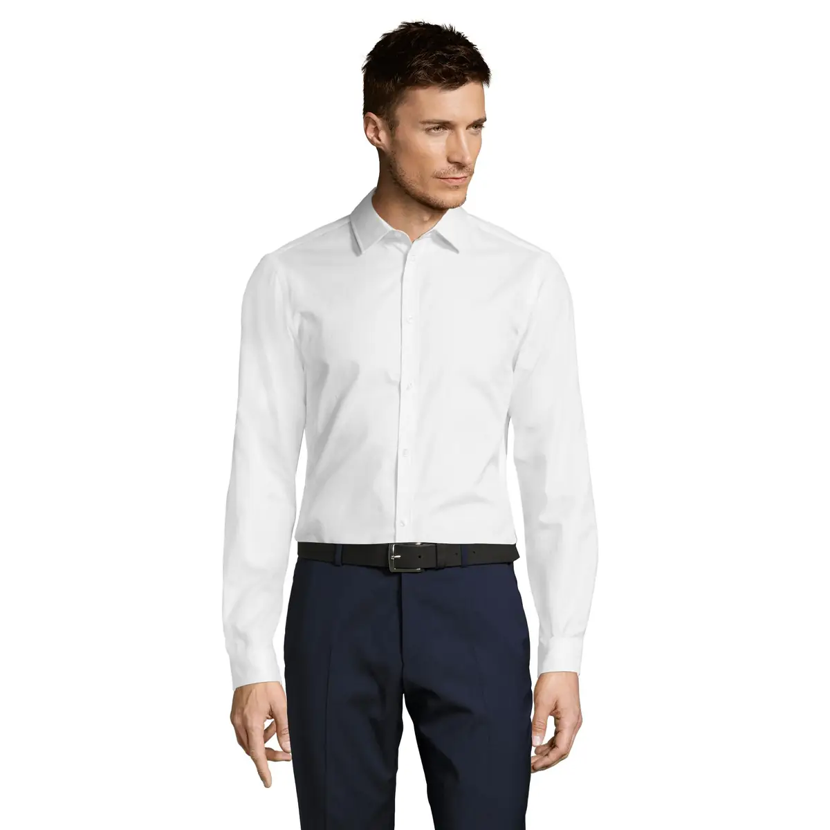 Camisa espiguilla hombre SOL’S BRODY MEN 02102 2 Camisa espiguilla hombre SOL’S BRODY MEN 02102, vista con modelo.