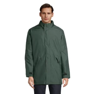 Chaqueta acolchada unisex SOL’S ROBYN 02109 en Verde bosque, frontal con modelo.