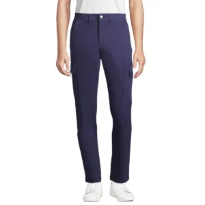 Pantalón elástico hombre SOL’S DOCKER 03820 en Pro azul marino, frontal con modelo.