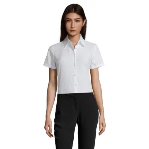Camisa Oxford mujer SOL’S ELITE 16030, vista con modelo.