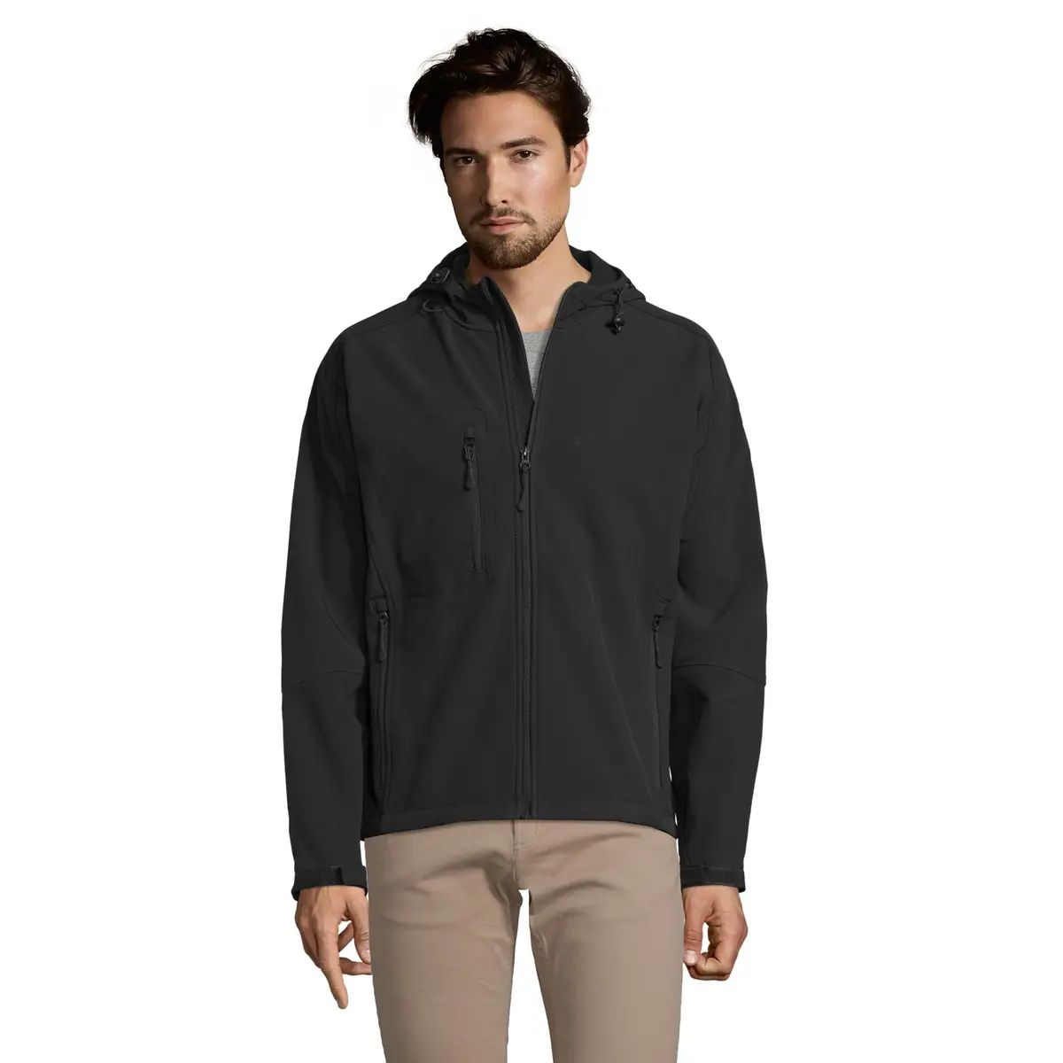 Chaqueta softshell hombre SOL’S REPLAY MEN 46602 2 Chaqueta softshell hombre SOL’S REPLAY MEN 46602, vista con modelo.