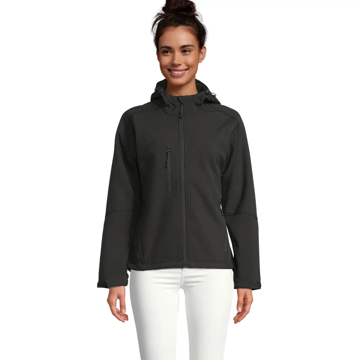 Chaqueta softshell mujer SOL’S REPLAY WOMEN 46802 2 Chaqueta softshell mujer SOL’S REPLAY WOMEN 46802, vista con modelo.