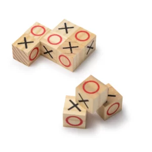 Juego tres en raya Stamina Triwa 1011, crudo, vista de los nueve bloques fuera de la caja