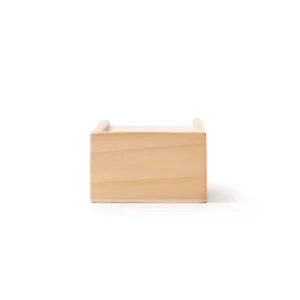 Dominó de madera Stamina Domis 1013, crudo, vista lateral de la caja
