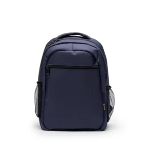 Mochila de nylon reciclado Stamina Rubix 1015, marino, vista frontal de la mochila