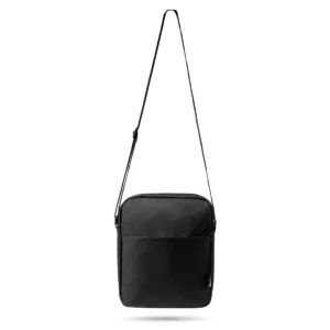 Bandolera RPET Stamina Klein 1027, negro, vista de la bandolera con la cinta extendida
