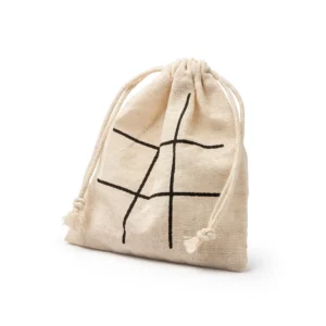 Juego tres en raya Stamina Pensy 1035, crudo, vista de la bolsa cerrada por la cara del tablero