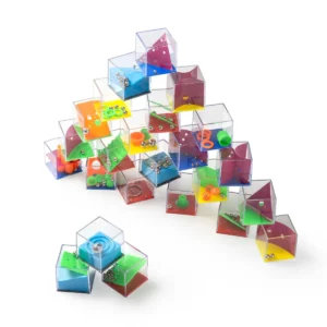 Pack de 24 juegos de habilidad Stamina Cubik 1041, transparente, vista de varios juegos de habilidad