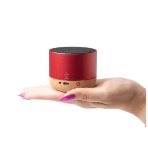Altavoz inalámbrico Stamina Voxel 1061, rojo, segunda vista del altavoz en mano