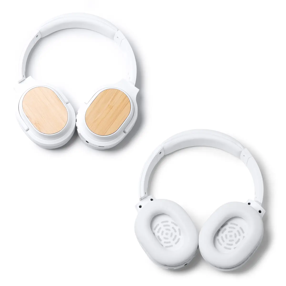 Auriculares de diadema Stamina Sonus 1075 5 Auriculares de diadema Stamina Sonus 1075, blanco, vistas exterior e interior de los auriculares