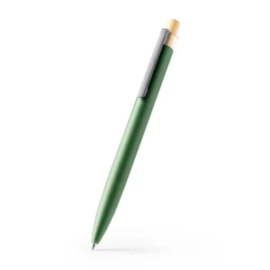 Bolígrafo de aluminio reciclado Stamina Tansa 1078, verde oscuro, vista del bolígrafo en perspectiva