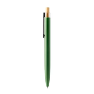 Bolígrafo de aluminio reciclado Stamina Tansa 1078, verde oscuro, vista frontal del bolígrafo