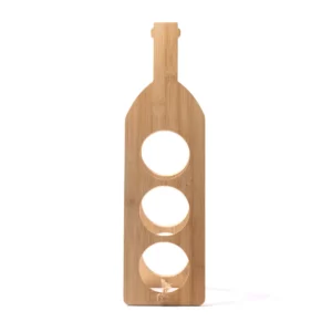 Botellero plegable Stamina Alsac 1134, crudo, vista frontal del botellero plegado