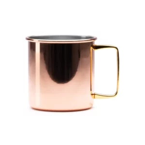Taza de acero Stamina Liria 1160, cobre, vista frontal del producto