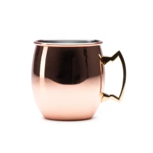 Taza de acero Stamina Keila 1161, cobre, vista frontal del producto