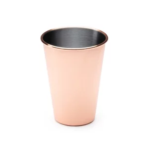 Vaso de acero Stamina Fernet 1162, cobre, vista del vaso en perspectiva