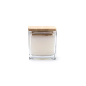 Vela aromática Stamina Rocix 1171, blanco, vista frontal de la vela cerrada