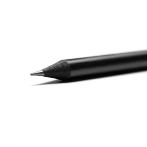 Lápiz de madera negro Stamina Konax 1185, negro, detalle de la punta afilada