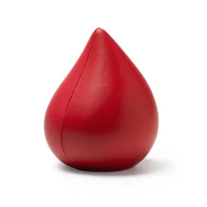 Gota antiestrés Stamina Dona 1232, rojo, vista frontal de la gota antiestrés
