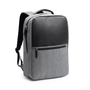 Mochila de RPET Stamina Kiton 1235, gris vigoré, vista de la mochila en perspectiva