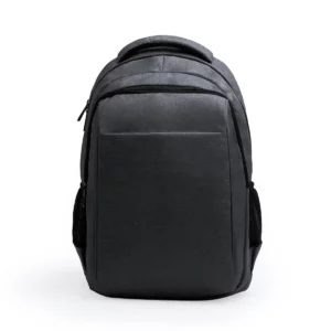 Mochila de RPET Stamina Patrik 1236, negro, vista frontal de la mochila
