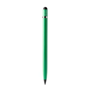 Lápiz de aluminio reciclado Stamina Tezal 1238, verde helecho, vista frontal del lápiz
