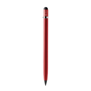 Lápiz de aluminio reciclado Stamina Tezal 1238, rojo, vista frontal del lápiz