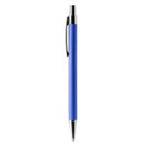Bolígrafo de aluminio reciclado Stamina Rodal 1239, royal, vista frontal del bolígrafo