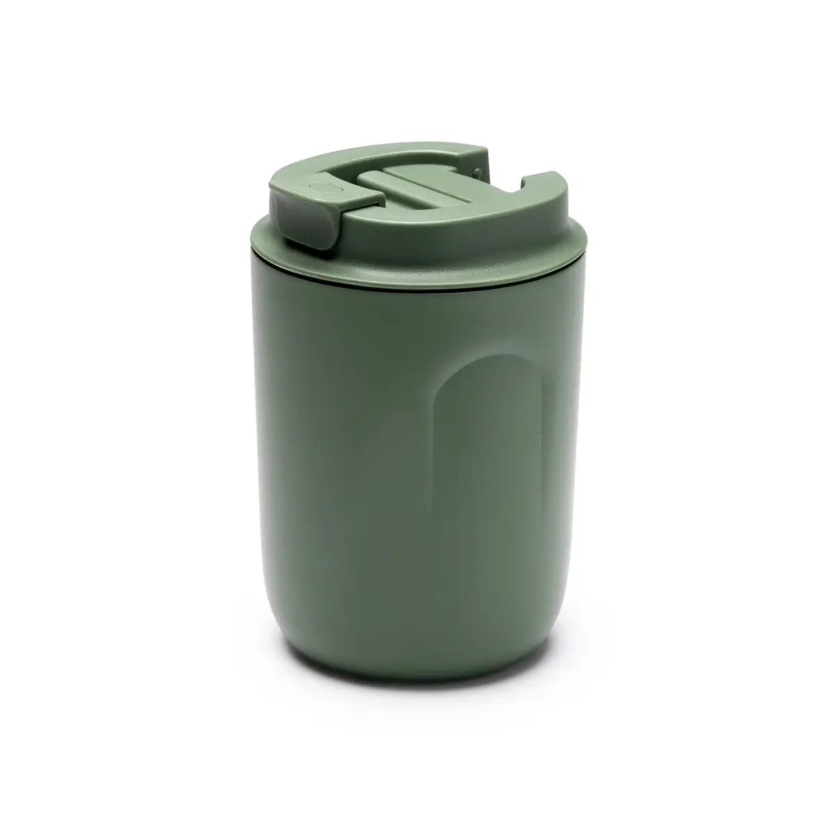 Vaso térmico Stamina Tanik 1241 6 Vaso térmico Stamina Tanik 1241, verde salvia, vista del vaso en perspectiva con la tapa cerrada