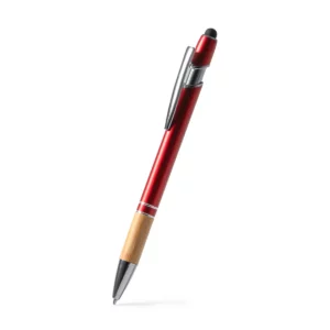Bolígrafo con puntero Stamina Dekel 1246, rojo, vista del bolígrafo en perspectiva