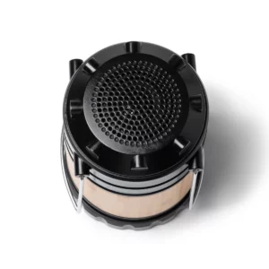 Altavoz con lámpara Stamina Mosul 1262, crudo, vista superior del altavoz