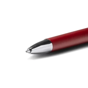 Bolígrafo de aluminio reciclado Stamina Borg 1275, rojo, detalle de la punta