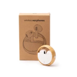 Auriculares con estuche Stamina Auron 1285, blanco, presentación con caja