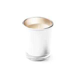Vela aromática Stamina Kimi 1311, blanco, vista frontal de la vela