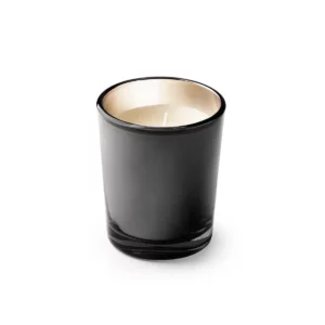 Vela aromática Stamina Kimi 1311, negro, vista frontal de la vela