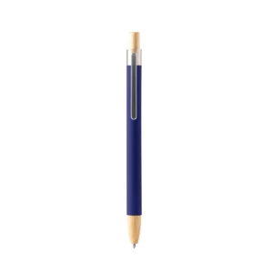 Bolígrafo metálico Stamina Silma 1339, royal, vista frontal del bolígrafo