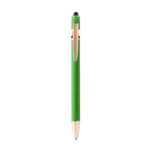 Bolígrafo con puntero Stamina Roses 1341, verde helecho, vista frontal del bolígrafo