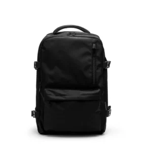 Mochila de viaje RPET Stamina Banter 1347, negro, vista frontal de la mochila
