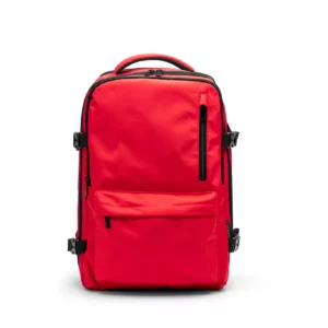 Mochila de viaje RPET Stamina Banter 1347, rojo, vista frontal de la mochila