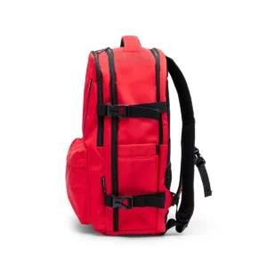 Mochila de viaje RPET Stamina Banter 1347, rojo, vista lateral de la mochila