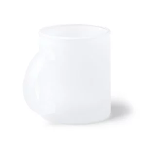 Taza de cristal para sublimar Stamina Alamy 1359, transparente, vista de la taza en perspectiva