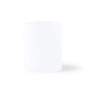 Taza de cristal para sublimar Stamina Alamy 1359, transparente, vista posterior de la taza