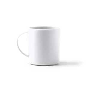 Taza de PP Stamina Lino 1362, blanco, vista frontal del producto