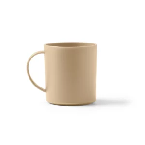 Taza de PP Stamina Lino 1362, beige, vista frontal del producto