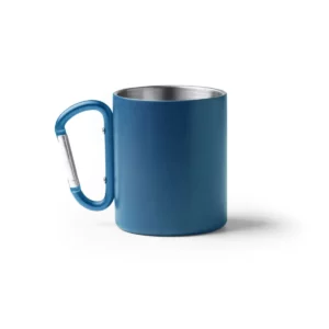 Taza con mosquetón Stamina Nasik 1369, royal, vista frontal del producto