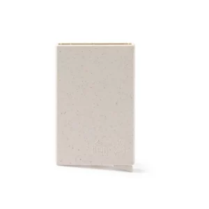 Tarjetero RFID fibra de trigo Stamina Porter 1370, crudo, detalle de la superficie del tarjetero