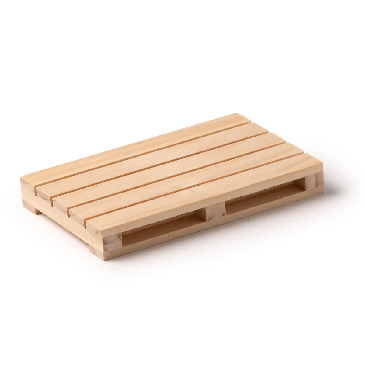 Posavasos de madera Stamina Ramy 1381 2 Posavasos de madera Stamina Ramy 1381, crudo, vista del posavasos en perspectiva