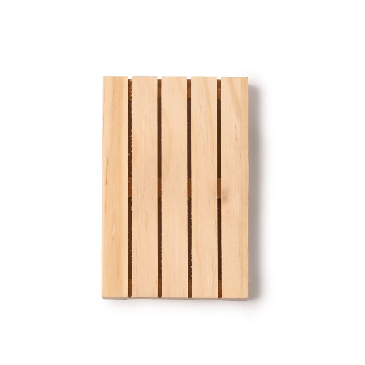 Posavasos de madera Stamina Ramy 1381 1 Posavasos de madera Stamina Ramy 1381, crudo, vista frontal del posavasos